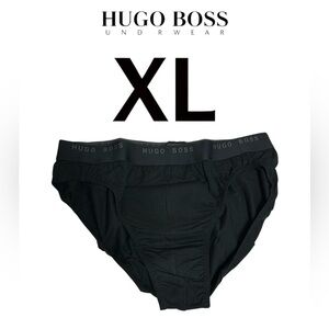 Boss by Hugo Boss men’s underwear brief black color brand new W tags and box.